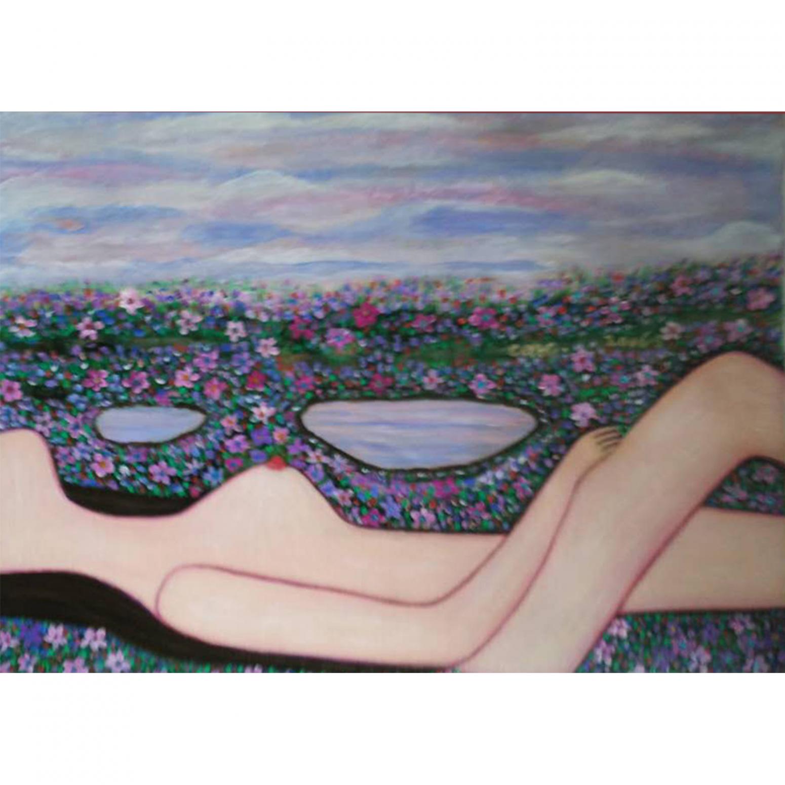 陈鸣婵油画作品《【骨气】作者陈鸣婵》