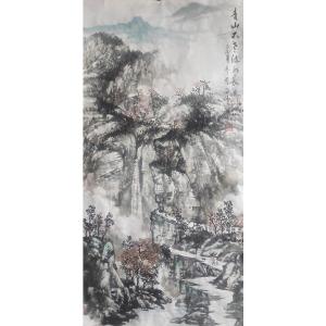 艺术品图片：艺术家马海伟国画作品名称《【川流不息】作者马海伟》价格9600.00 元