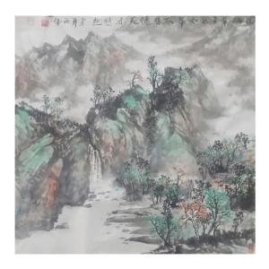 艺术品图片：艺术家马海伟国画作品名称《【山似翠玉】作者马海伟》价格4800.00 元