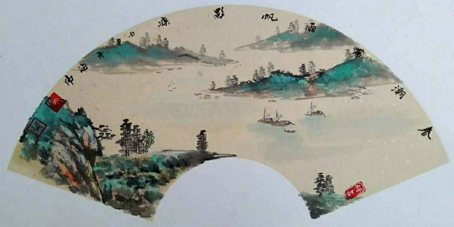 马海伟国画作品《【春潮带雨】作者马海伟》【图0】