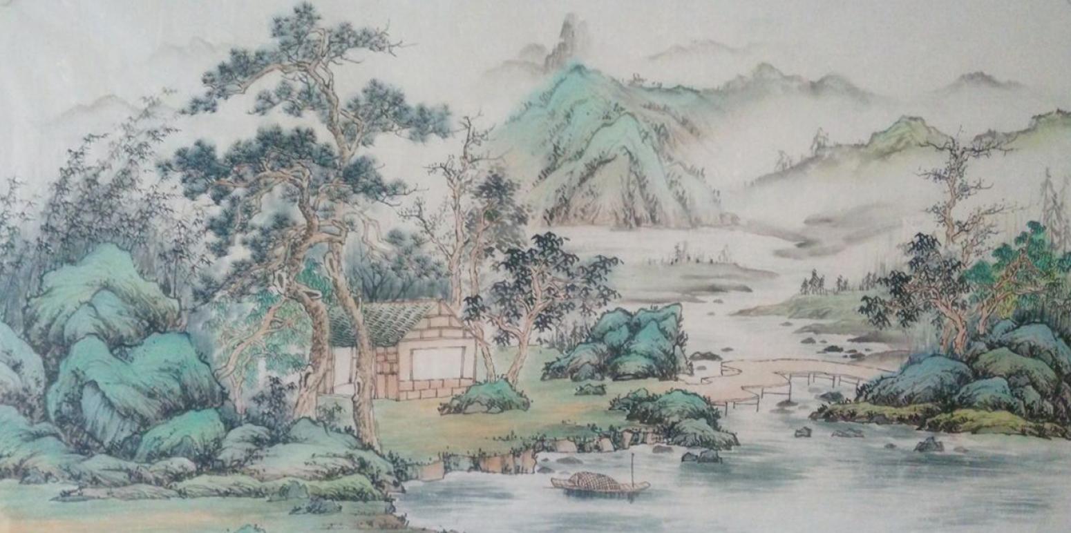 李其林国画作品《【山水2】作者李其林》【图0】