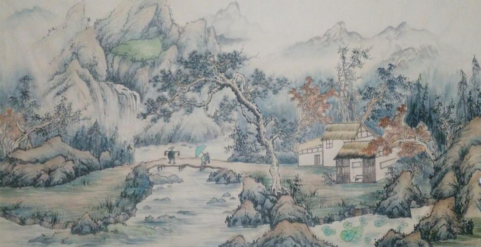 李其林国画作品《【山水6】作者李其林》【图0】