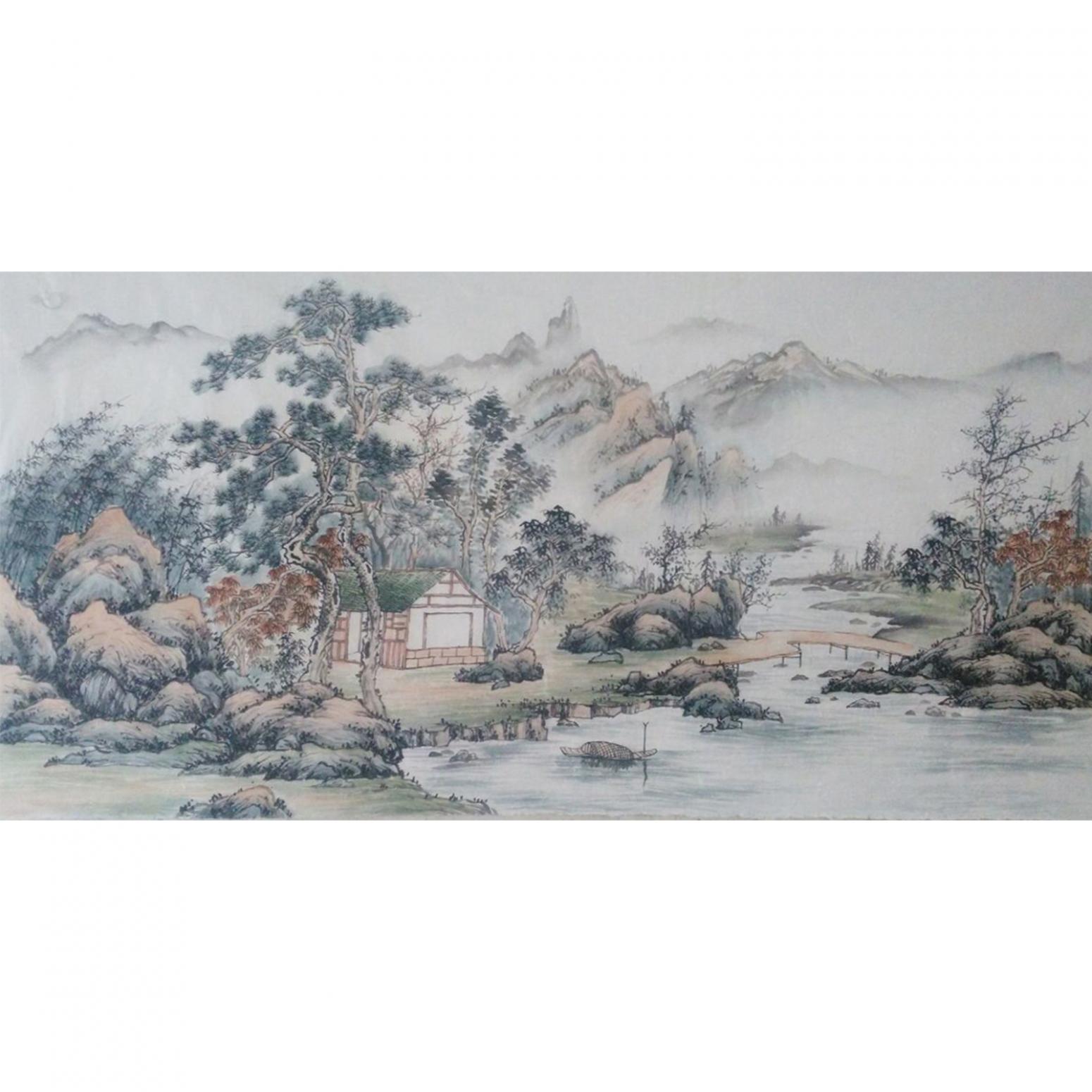 李其林国画作品《【山水7】作者李其林》