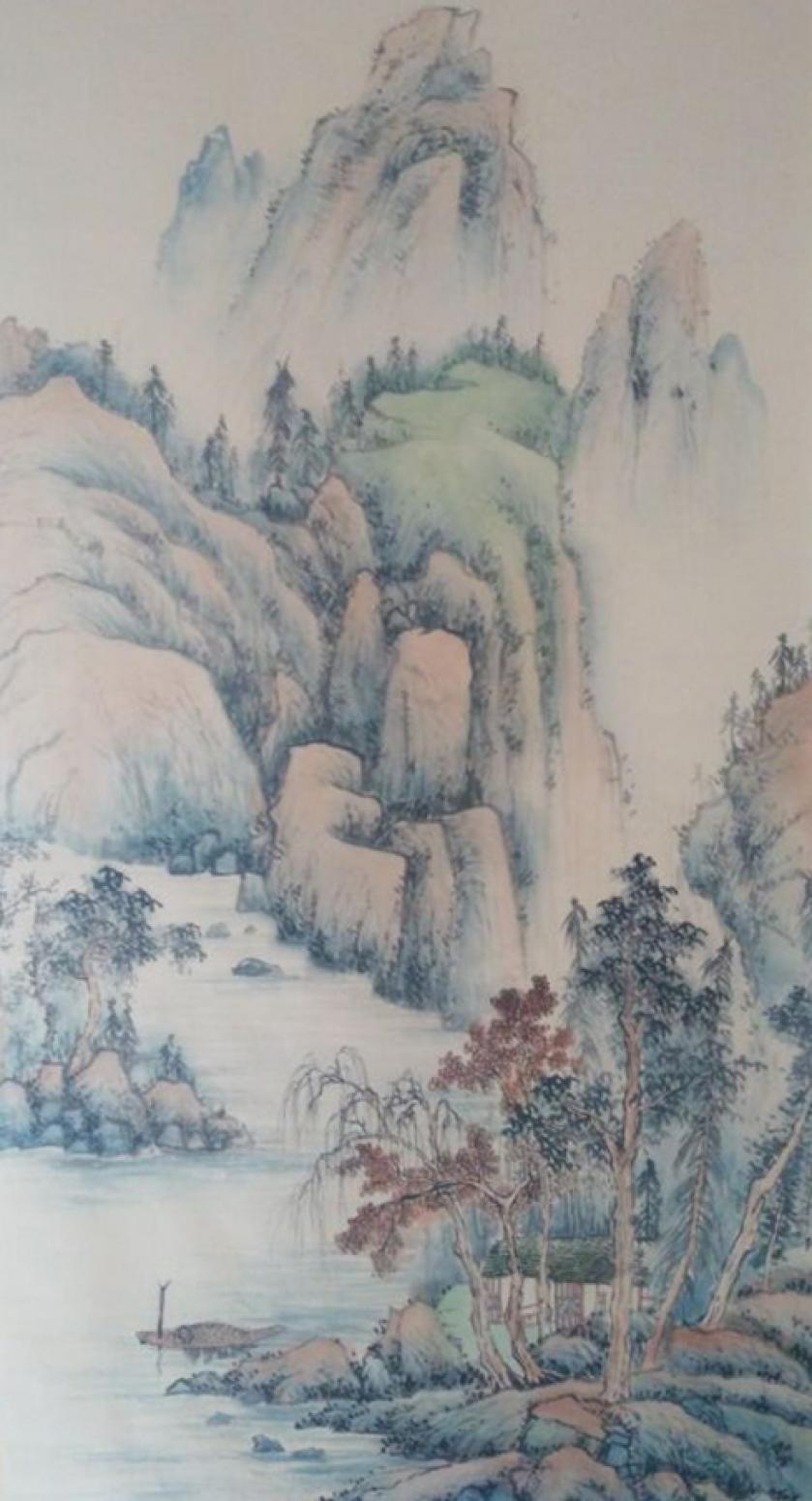 李其林国画作品《【山水10】作者李其林》【图0】