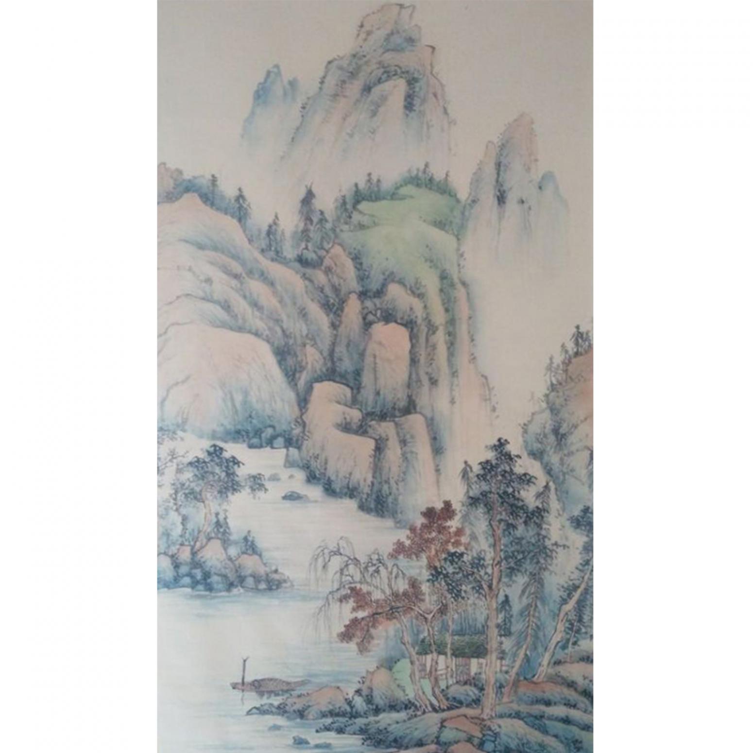 李其林国画作品《【山水10】作者李其林》