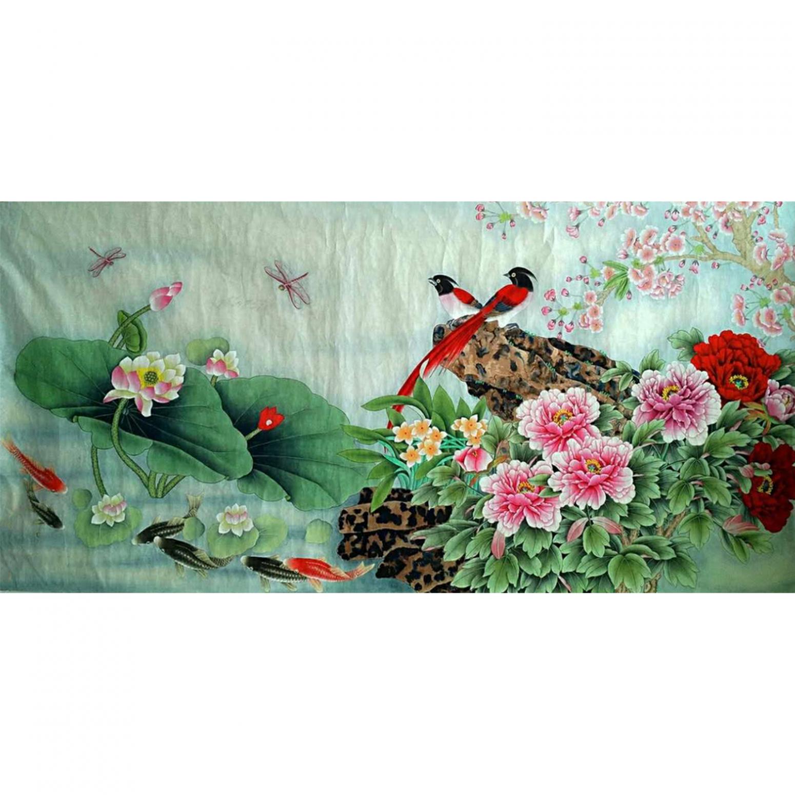 胡记领国画作品《【雀灵】作者胡记领》