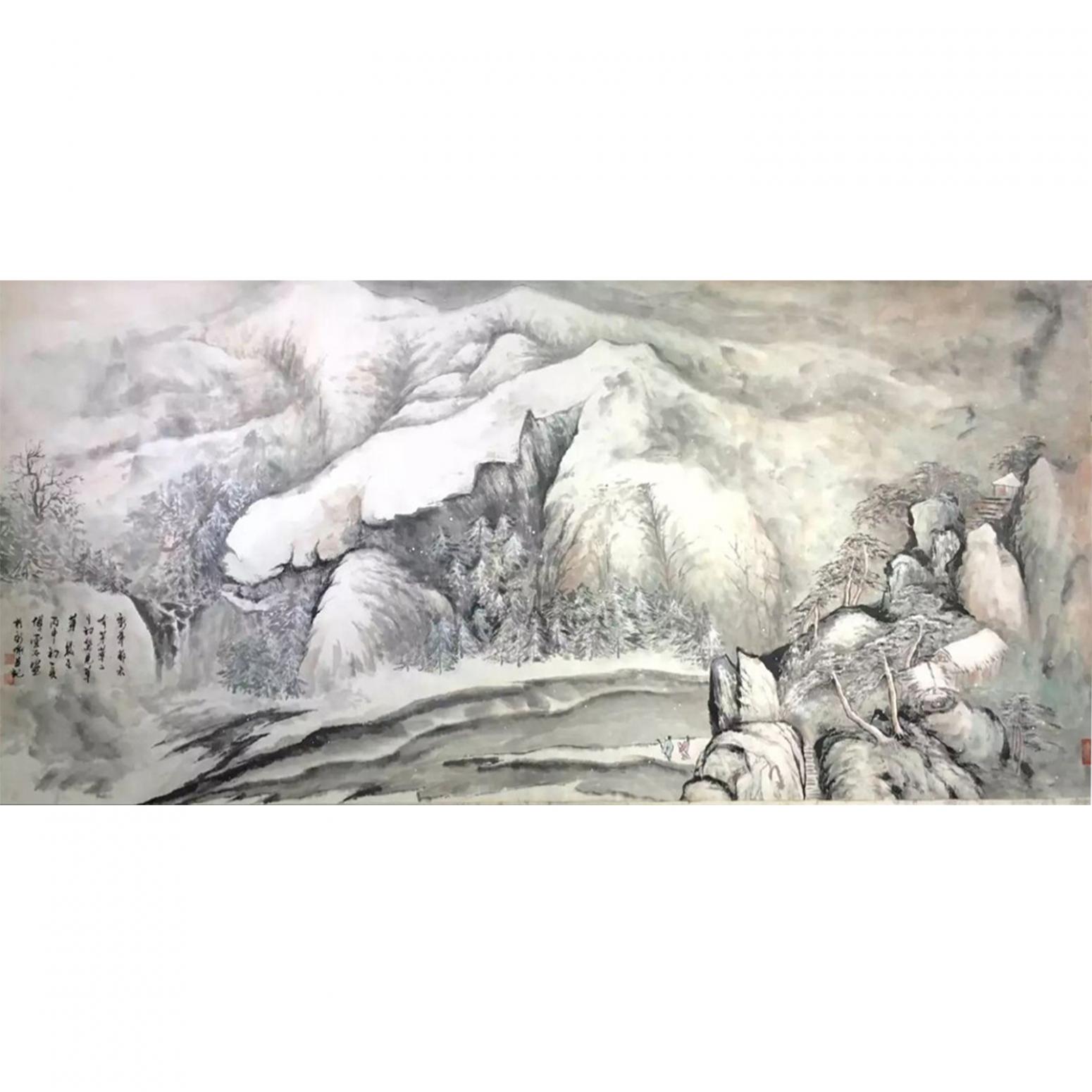 付师平国画作品《【山水3】作者付师平》