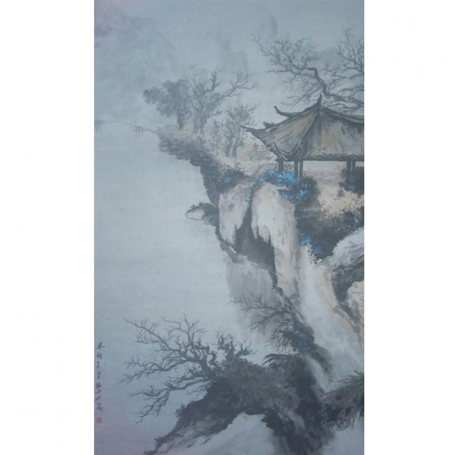 付师平国画作品《【山水1】作者付师平》