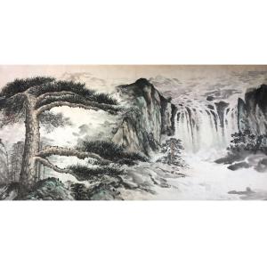 艺术品图片：艺术家付师平国画作品名称《【山水5】作者付师平》价格960.00 元