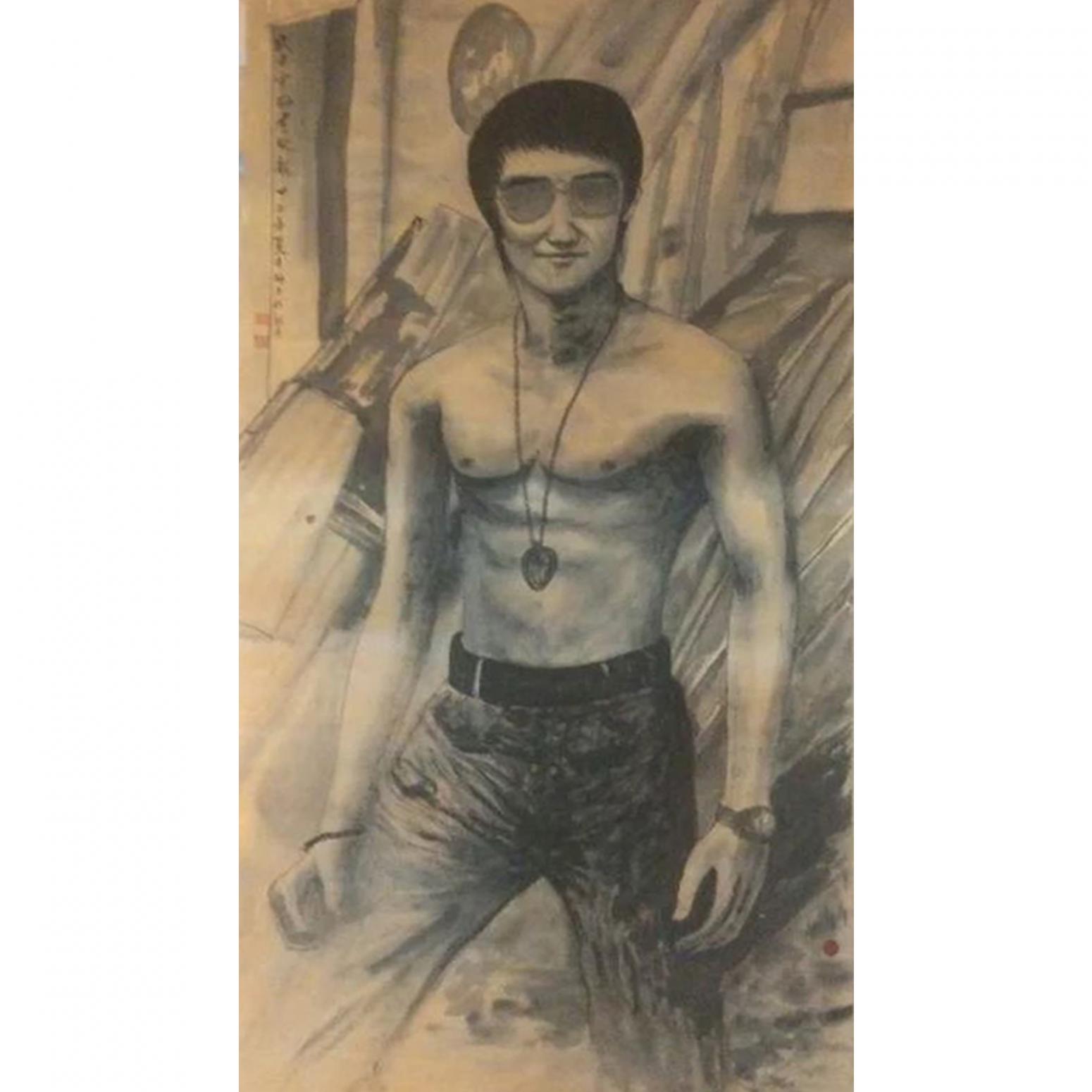 付师平国画作品《【人物9】作者付师平》