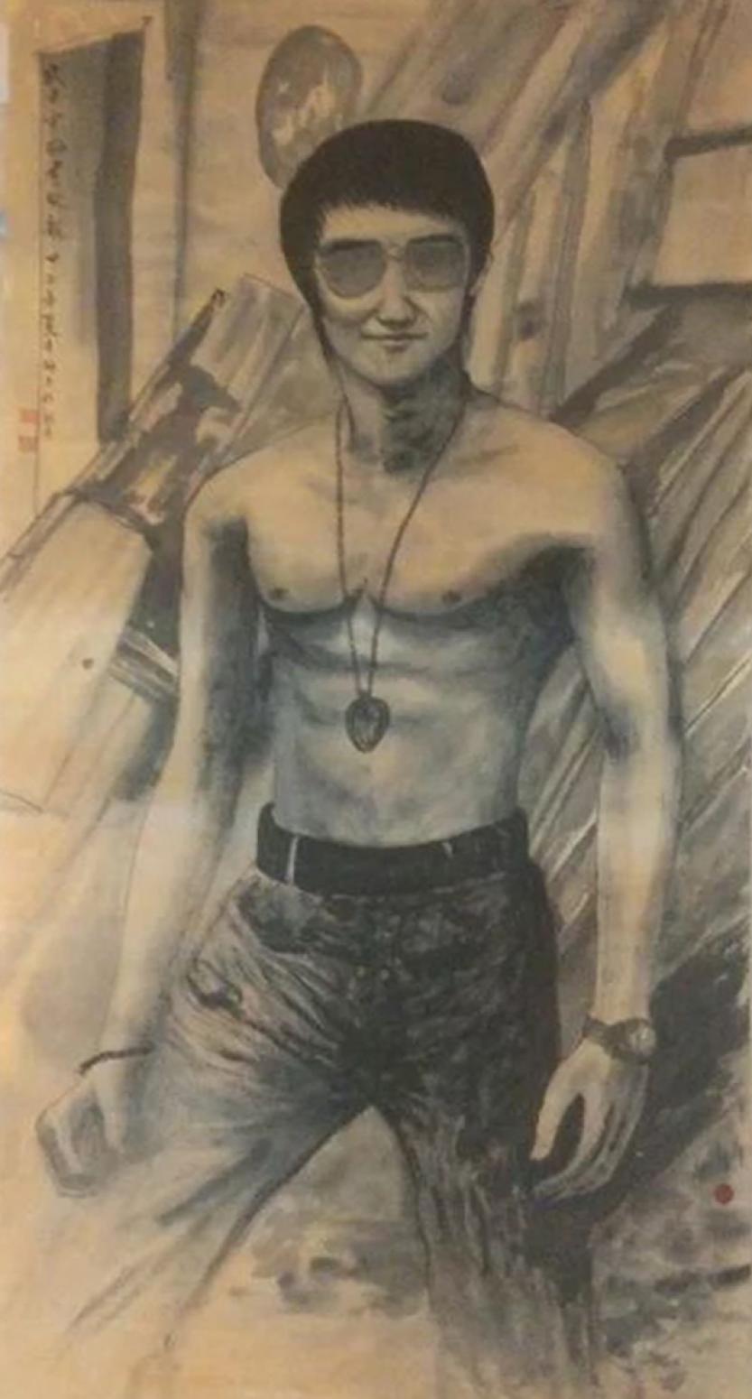 付师平国画作品《【人物9】作者付师平》【图0】