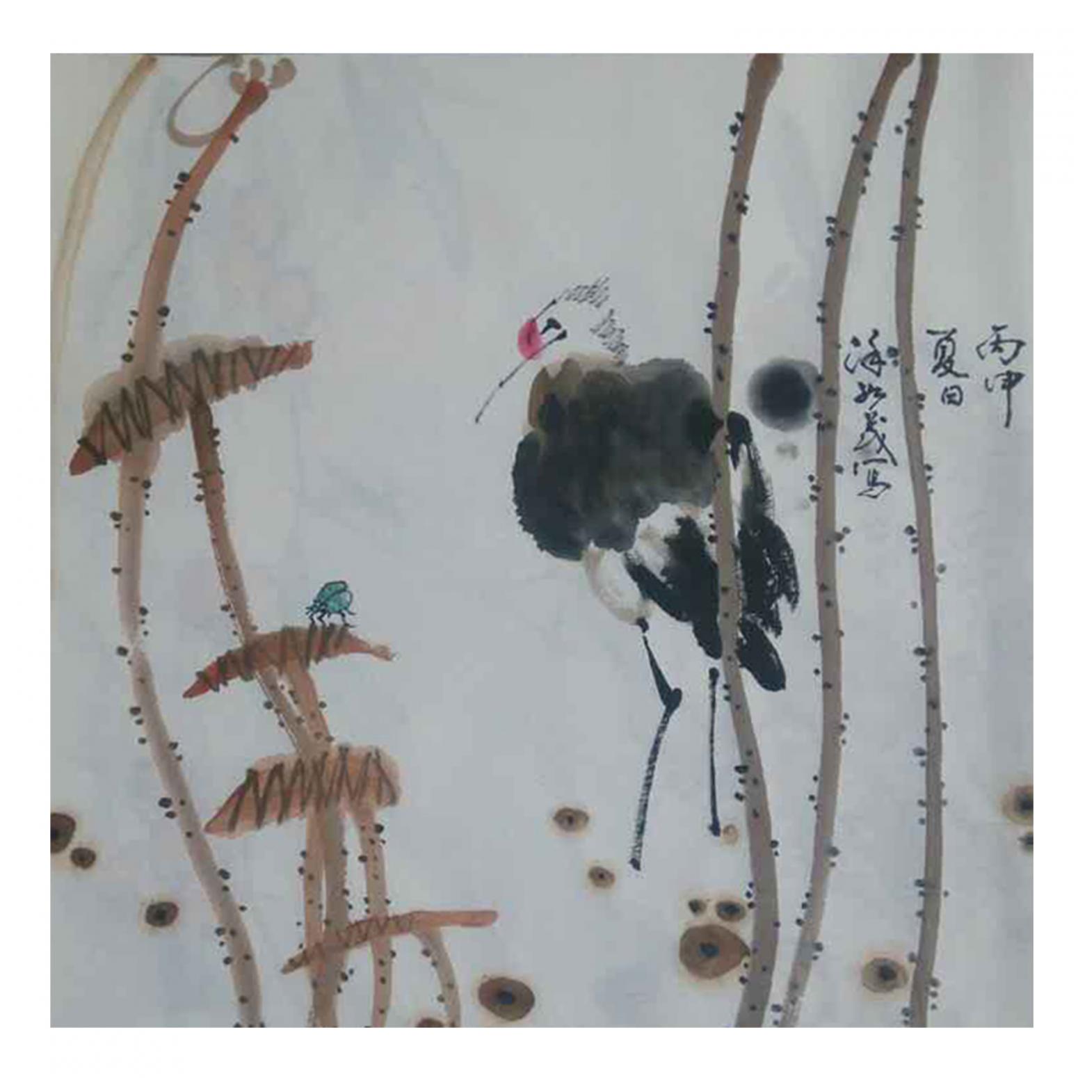 徐如茂国画作品《【夏日】作者徐如茂》