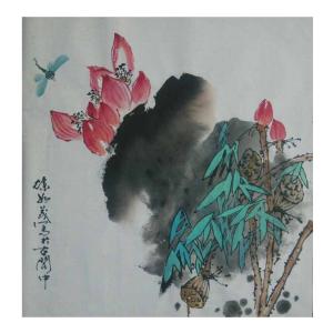 徐如茂国画作品《【戏莲】作者徐如茂》价格1200.00元