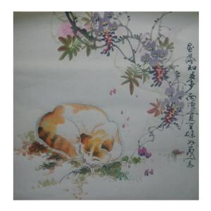 艺术品图片：艺术家徐如茂国画作品名称《【夏日炎炎正好眠】作者徐如茂》价格1200.00 元