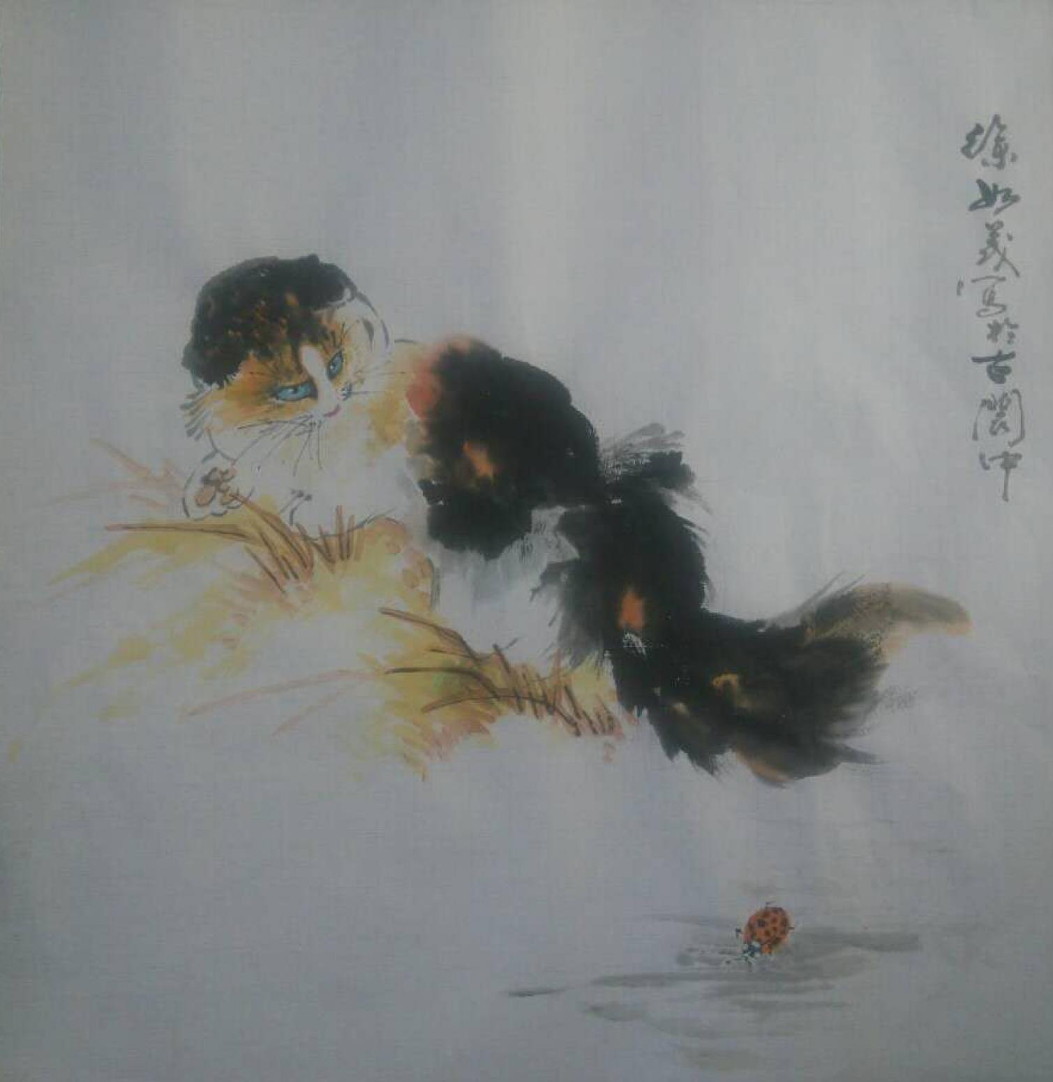 徐如茂国画作品《【稻草香】作者徐如茂》【图0】