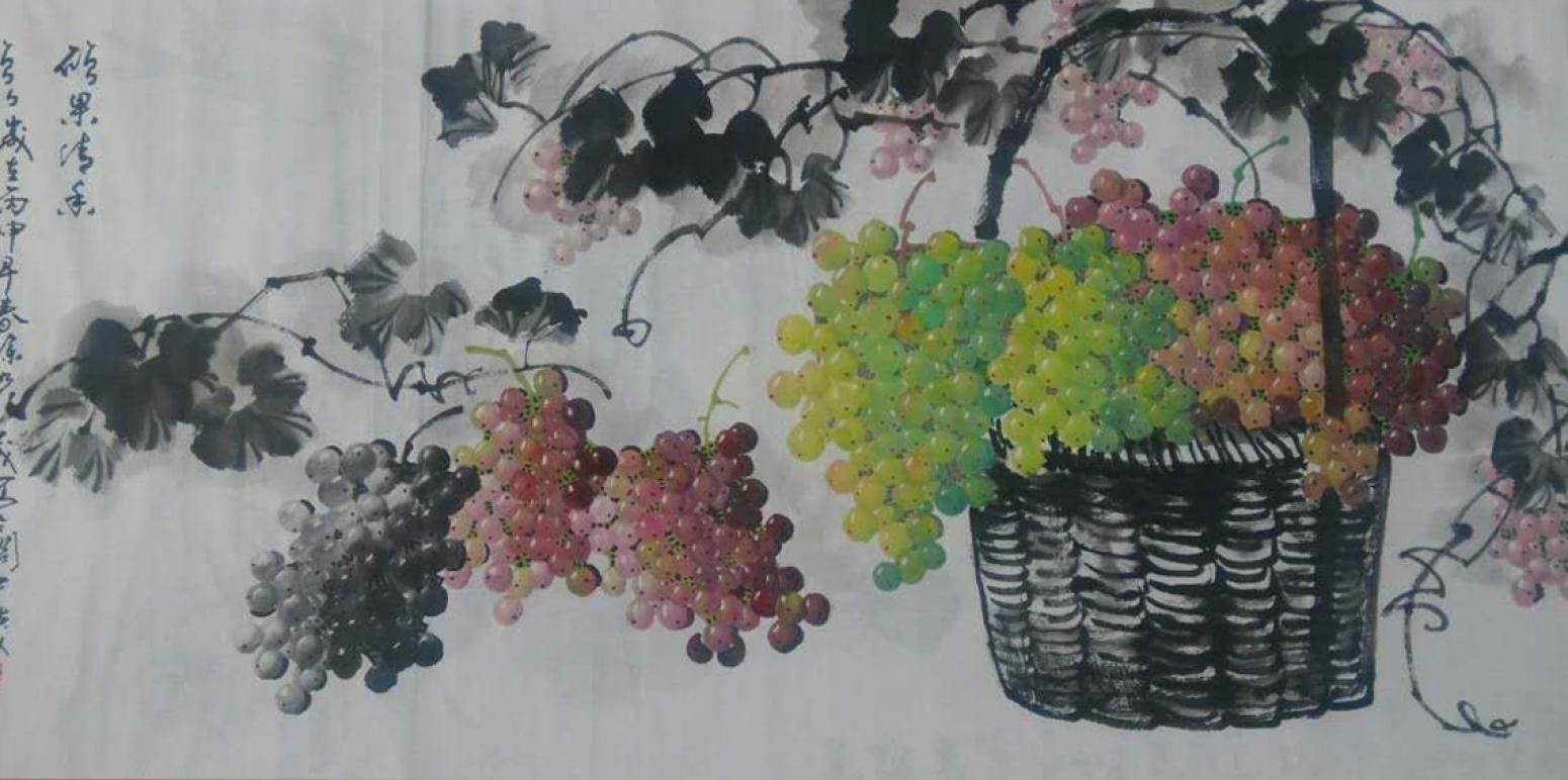 徐如茂国画作品《【硕果迷香】作者徐如茂》【图0】