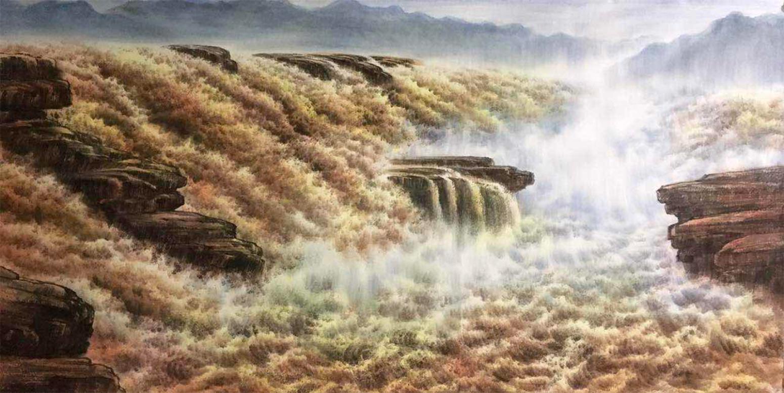 袁峰油画作品《【黄河2】作者袁峰》【图0】