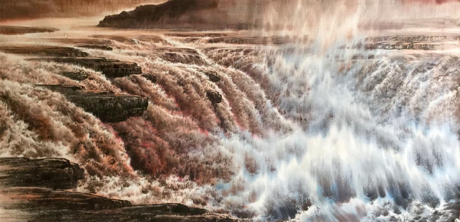 袁峰油画作品《【黄河3】作者袁峰》【图0】