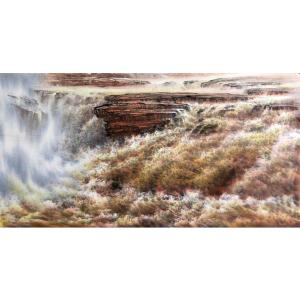 艺术品图片：艺术家袁峰油画作品名称《【黄河5】作者袁峰》价格300000.00 元