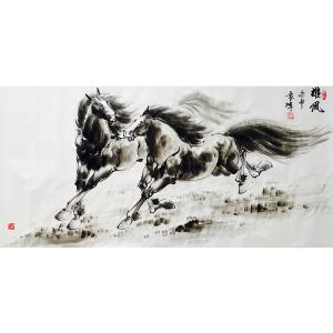 艺术品图片：艺术家袁峰国画作品名称《【雄风】作者袁峰》价格40000.00 元