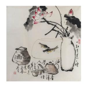 艺术品图片：艺术家田君才国画作品名称《【酒水食人饱】作者田君才》价格4800.00 元