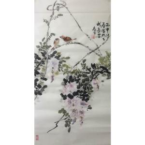 艺术品图片：艺术家田君才国画作品名称《【春鸟常啼】作者田君才》价格4800.00 元