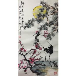 艺术品图片：艺术家田君才国画作品名称《【梅月夜】作者田君才》价格4800.00 元