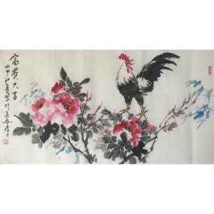 艺术品图片：艺术家田君才国画作品名称《【富贵大吉】作者田君才》价格4800.00 元