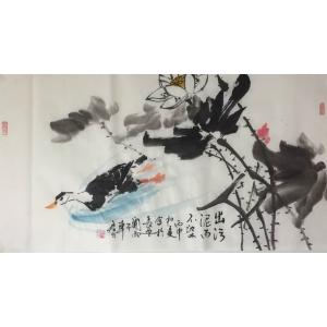 艺术品图片：艺术家田君才国画作品名称《【清莲】作者田君才》价格4800.00 元