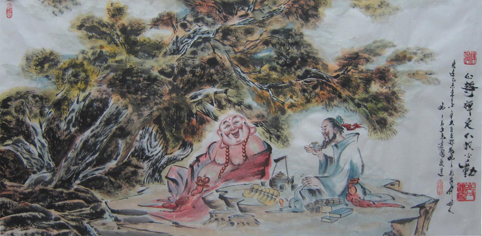 尚建国国画作品《【大自在弥勒佛116】作者尚建国》【图0】