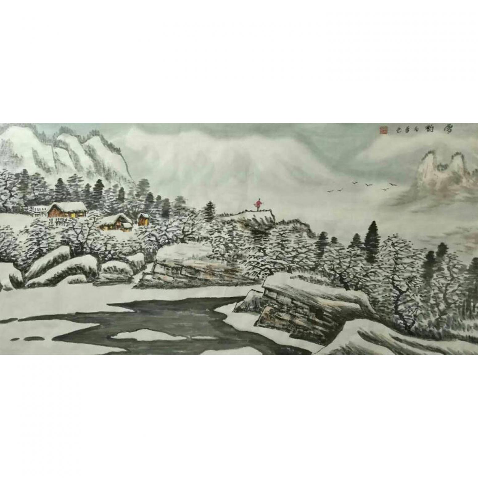 臧茂春国画作品《【雪韵】作者臧茂春》