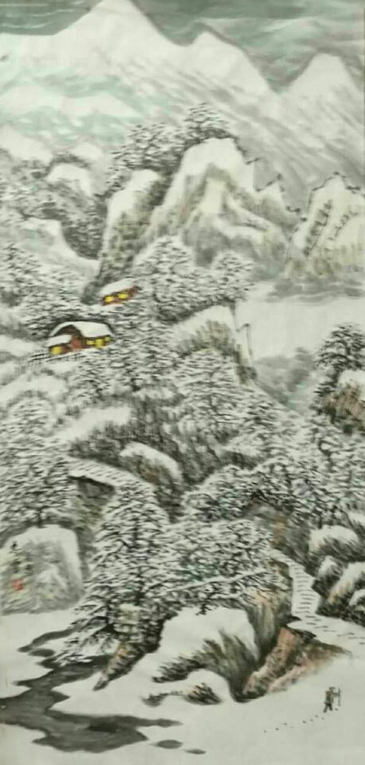 臧茂春国画作品《【大雪】作者臧茂春》【图0】