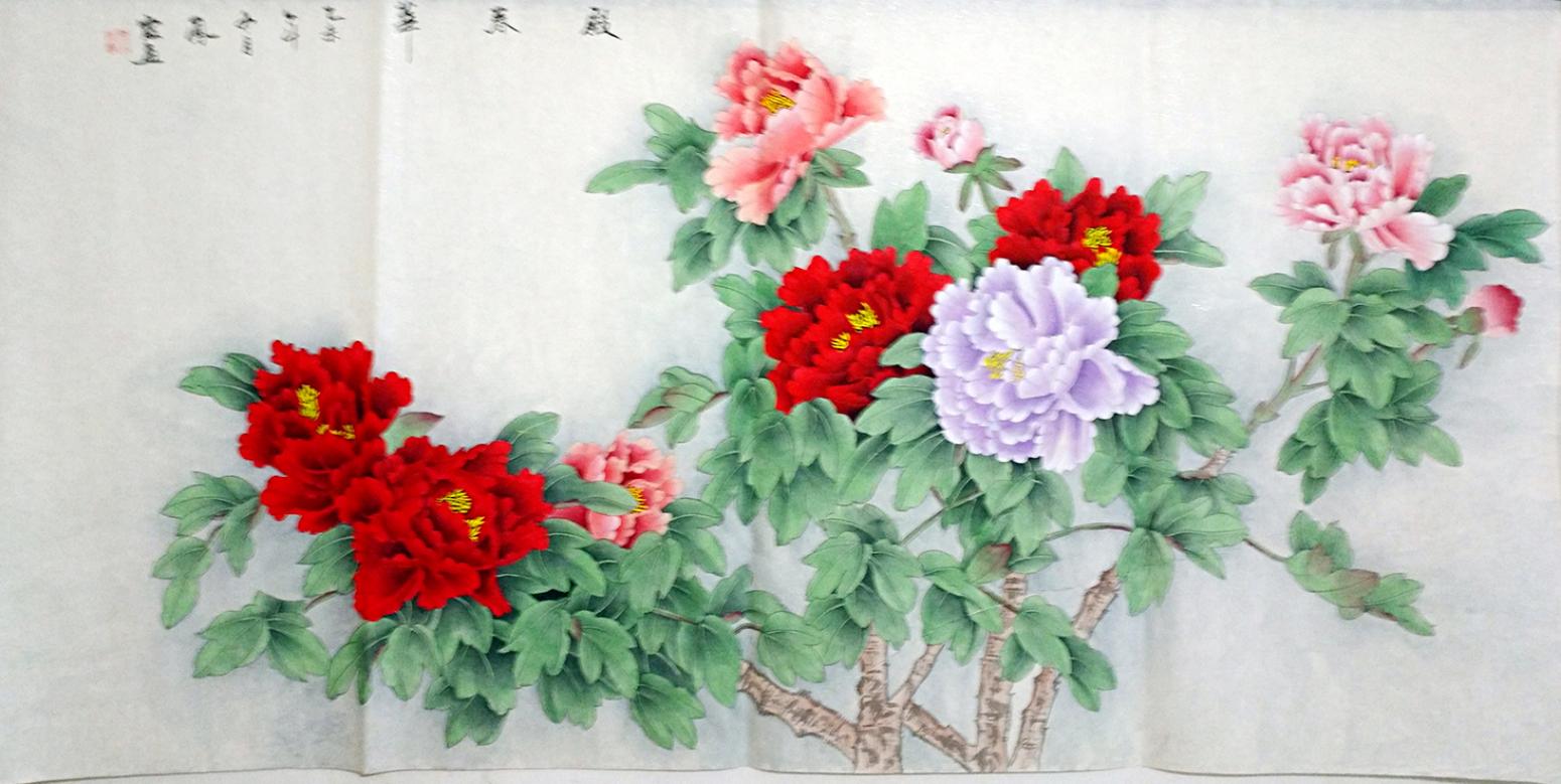 沈凤霞国画作品《【霞春华】作者沈凤霞》