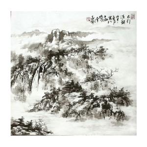 艺术品图片：艺术家高亚仑国画作品名称《【山水1】作者高亚仑》价格4800.00 元