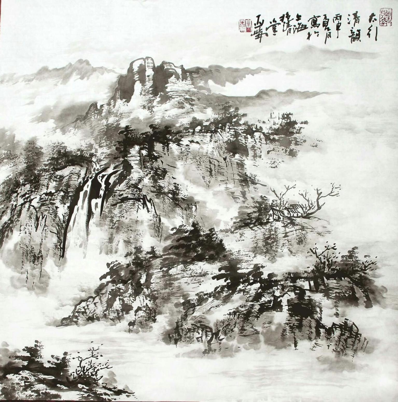 高亚仑国画作品《【山水1】作者高亚仑》【图0】