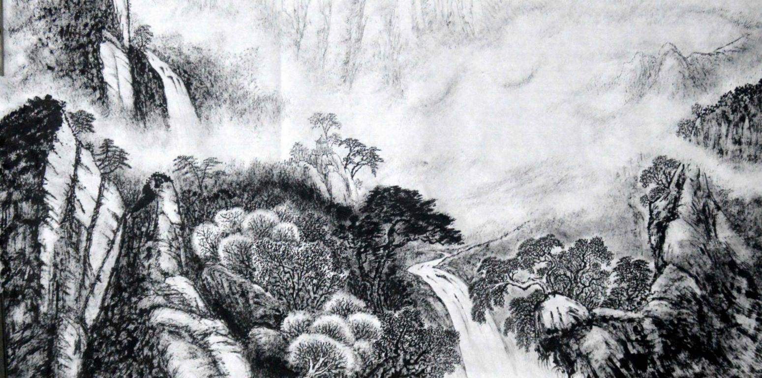 张跃川国画作品《【晨曦】作者张跃川》【图0】