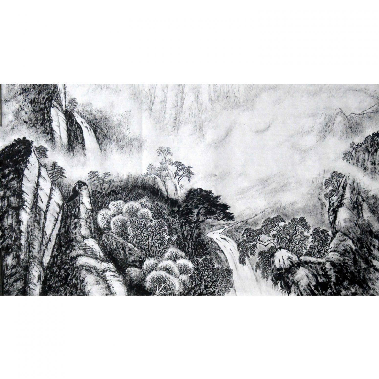 张跃川国画作品《【晨曦】作者张跃川》