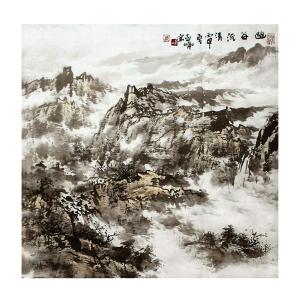 艺术品图片：艺术家高亚仑国画作品名称《【山水2】作者高亚仑》价格4800.00 元