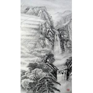 艺术品图片：艺术家张跃川国画作品名称《【闲居深山】作者张跃川》价格1080.00 元