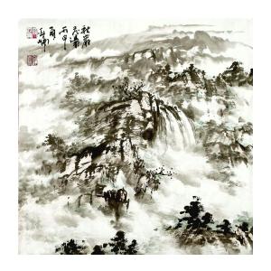 艺术品图片：艺术家高亚仑国画作品名称《【山水3】作者高亚仑》价格4800.00 元