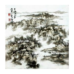 艺术品图片：艺术家高亚仑国画作品名称《【山水4】作者高亚仑》价格4800.00 元