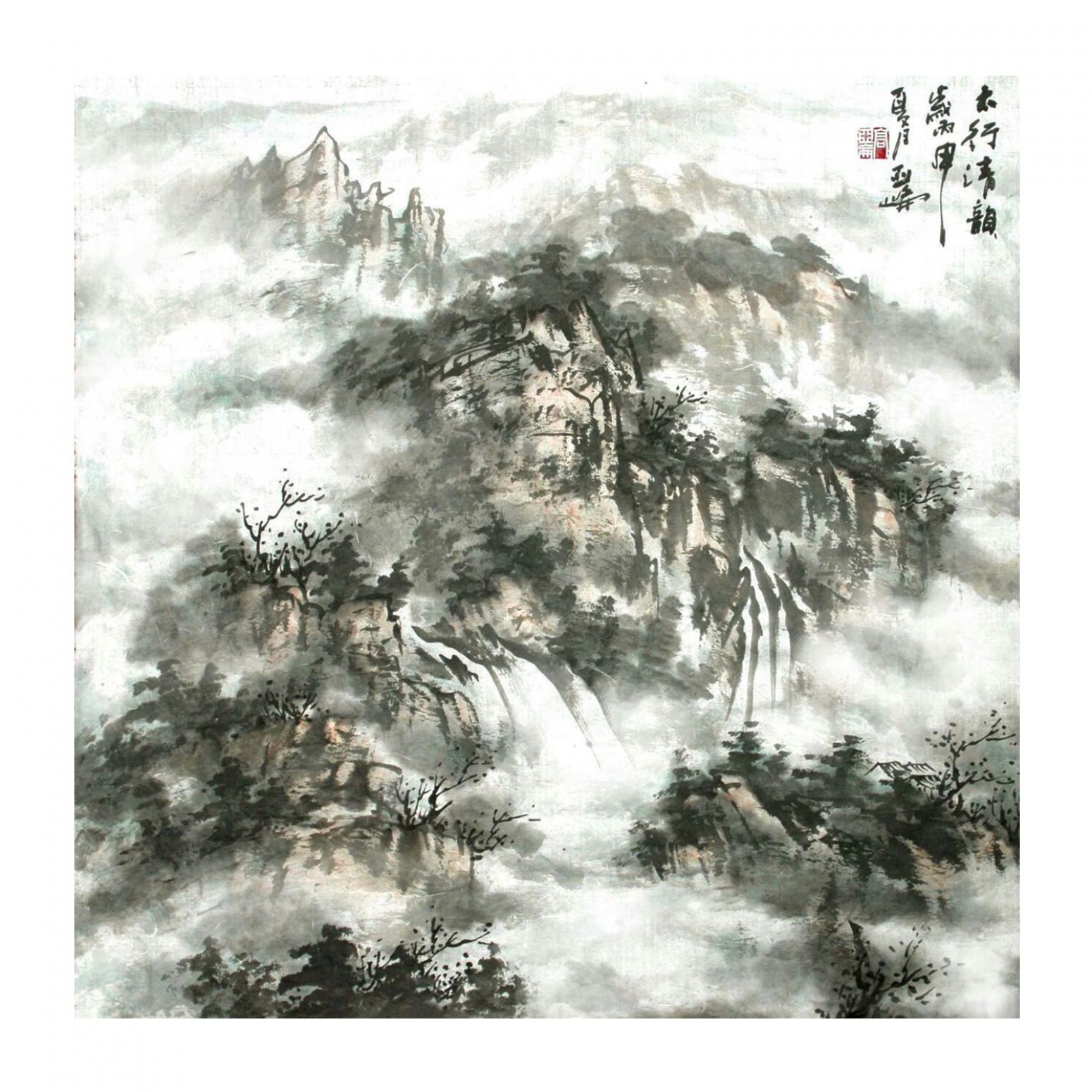 高亚仑国画作品《【山水5】作者高亚仑》