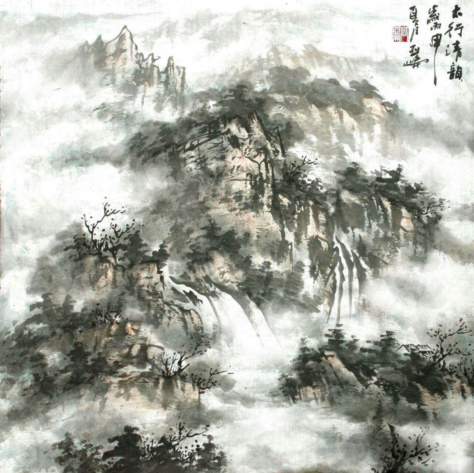 高亚仑国画作品《【山水5】作者高亚仑》【图0】