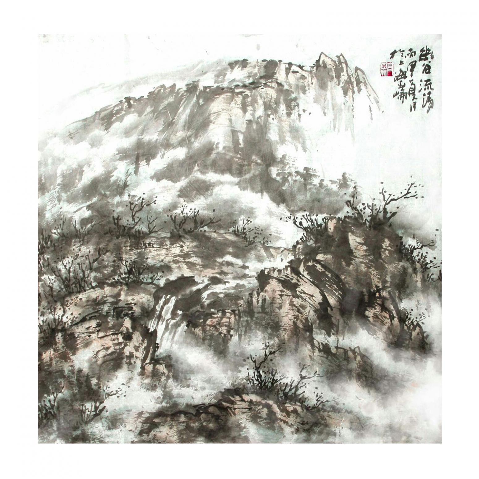 高亚仑国画作品《【山水6】作者高亚仑》