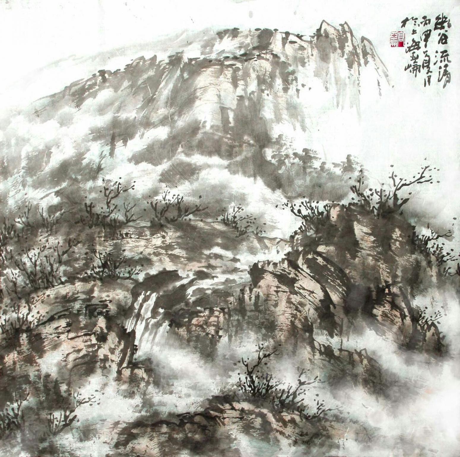 高亚仑国画作品《【山水6】作者高亚仑》【图0】