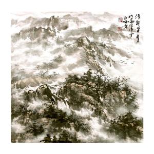 艺术品图片：艺术家高亚仑国画作品名称《【山水7】作者高亚仑》价格4800.00 元