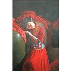 周海波国画作品《【女儿红】作者周海波》价格3000.00元