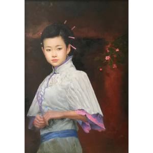 艺术品图片：艺术家周海波油画作品名称《【墙外】作者周海波》价格3000.00 元