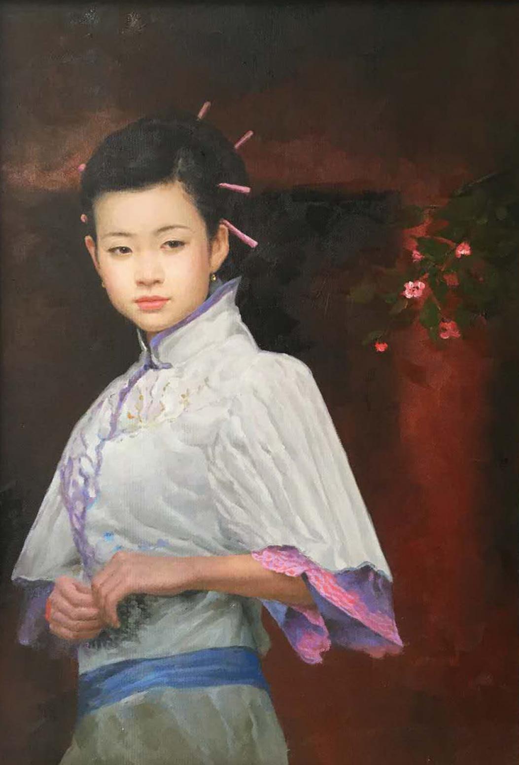 周海波油画作品《【墙外】作者周海波》【图0】