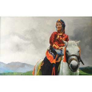 周海波油画作品《【又见春风】作者周海波》价格3000.00元